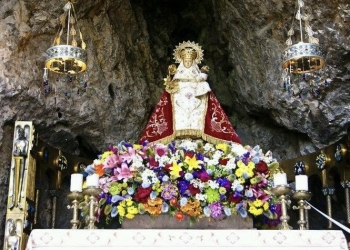 Actos protocolarios de la monarquía en el Santuario de Covadonga