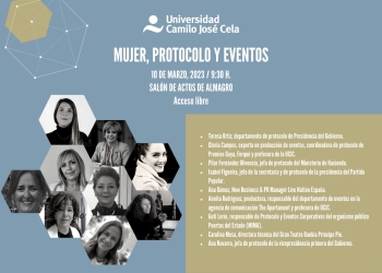 Ciclo de conferencias ‘Mujer, protocolo y eventos’ en la Universidad Camilo José Cela