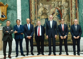 El Rey recibe a responsables de Fira y Alimentaria con motivo del relevo en la presidencia del salón