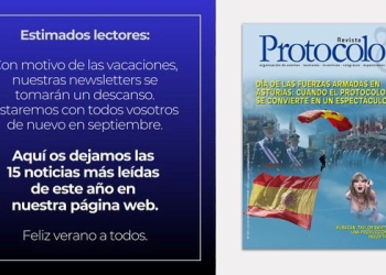 Las 15 noticias más leídas en la web de REVISTA PROTOCOLO en lo que va de este año 2024